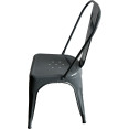 Vintage Industrial Metal Dining Bistro Chair Steel Grey Finish | CaterEq CEHYX5031STEELGREY