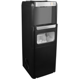 Freestanding Ice Maker with Hot & Cold Water Dispenser 15kg/24h 2.5L Bin 290x300x836mm | CaterEq CEHZB15YLR