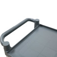 Professional 3-Tier Utility Trolley with Side Panels Grey Polypropylene 1010x500x980mm | CaterEq CEHZMCC5013 Professional 3-Tier Utility Trolley with Side Panels Grey Polypropylene 1010x500x980mm | CaterEq CEHZMCC5013