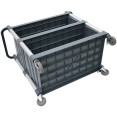Professional 3-Tier Utility Trolley with Side Panels Grey Polypropylene 1010x500x980mm | CaterEq CEHZMCC5013 Professional 3-Tier Utility Trolley with Side Panels Grey Polypropylene 1010x500x980mm | CaterEq CEHZMCC5013