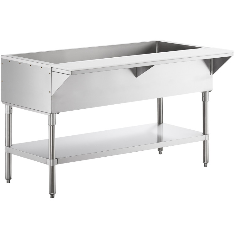 Commercial Food Service Table 2 x GN 1/1 with Undershelf 810x780x870mm - CEICT2US