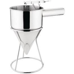 Commercial Piston Funnel Stainless steel with Handle & Stand 1.5 litres - CEIFA003