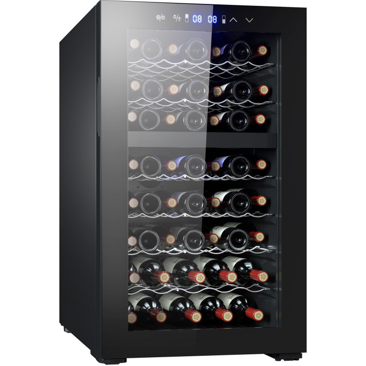 Professional Wine cooler Dual zone Stainless steel 52 bottles - CEJC128WD Professional Wine cooler Dual zone Stainless steel 52 bottles - CEJC128WD