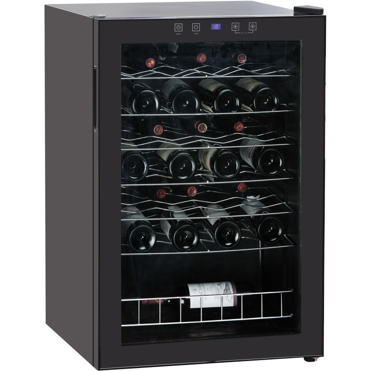 B GRADE Professional Glass Front Wine Cooler 128 Litres Black - JC130E B GRADE