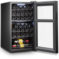 Professional Wine cooler Dual zone Stainless steel/Black 33 bottles - CEJC98D