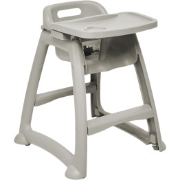 Sturdy Baby High Chair with Tray & Castors Stackable 540x611x740mm | CaterEq CEJGM1402 Sturdy Baby High Chair with Tray & Castors Stackable 540x611x740mm | CaterEq CEJGM1402