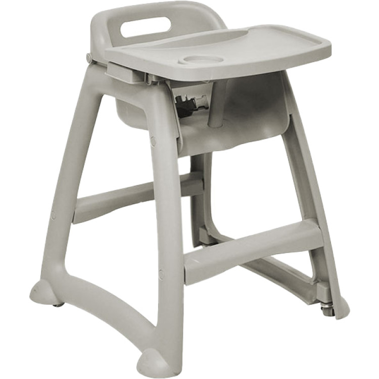 Sturdy Baby High Chair with Tray & Castors Stackable 540x611x740mm | CaterEq CEJGM1402