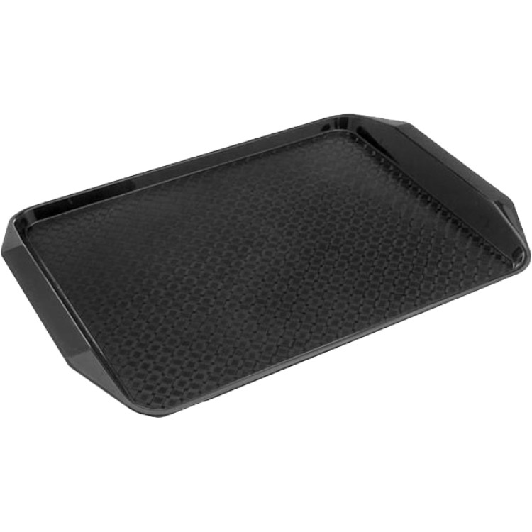 Serving Tray Polypropylene Rectangular 427x298x30mm Black | CaterEq CEJGM306