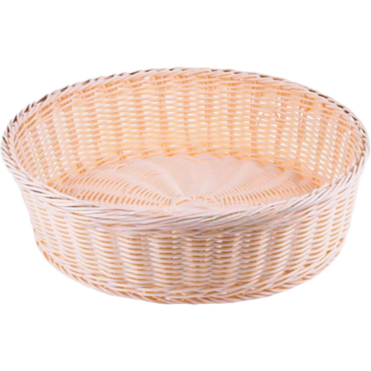Round Poly Wicker Bread Basket 400x100mm | CaterEq CEJGM510