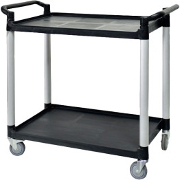 Professional 2-Tier Utility Trolley Cart 1020x500x960mm | CaterEq CEJGM702 Professional 2-Tier Utility Trolley Cart 1020x500x960mm | CaterEq CEJGM702