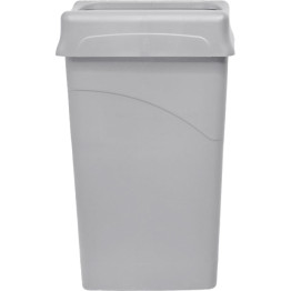 Commercial Waste Bin with Lid 87 Litres 510x270x870mm Grey | CaterEq CEJGM902 Commercial Waste Bin with Lid 87 Litres 510x270x870mm Grey | CaterEq CEJGM902