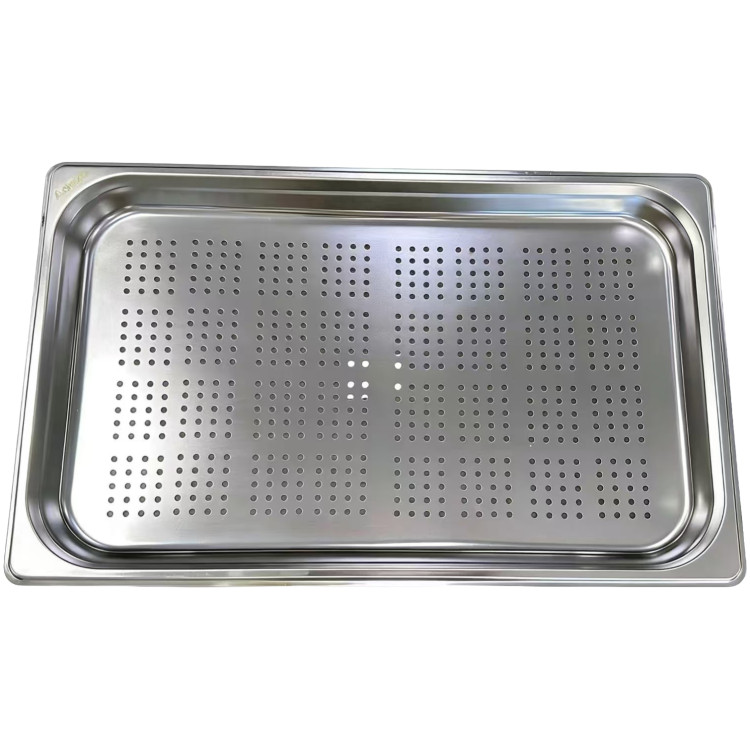 Stainless Steel GN 1/1 Perforated Pan 530×325×40mm | CaterEq CEJJD104 Stainless Steel GN 1/1 Perforated Pan 530×325×40mm | CaterEq CEJJD104
