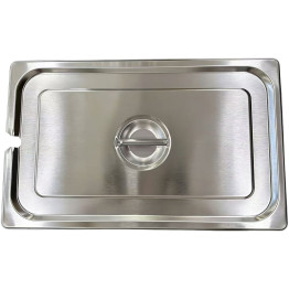 Stainless Steel GN 1/1 Notched Lid for Pans | CaterEq CEJJD124