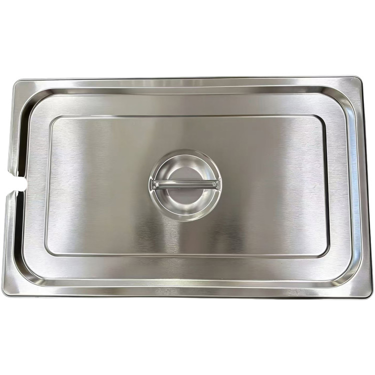 Stainless Steel GN 1/1 Notched Lid for Pans | CaterEq CEJJD124