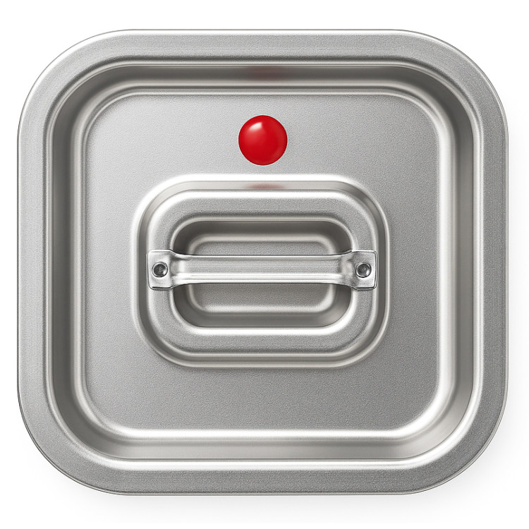 Stainless Steel & Silicone Sealing Gastronorm Container Lid GN 1/6| CaterEq  CEJJD6510