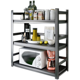 Commercial Shelving Unit 3 Tier Width 1000mm Depth 500mm Black- CEJM3CW1000
