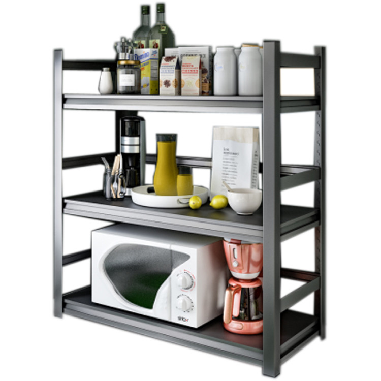 Commercial Shelving Unit 3 Tier Width 1000mm Depth 500mm Black- CEJM3CW1000