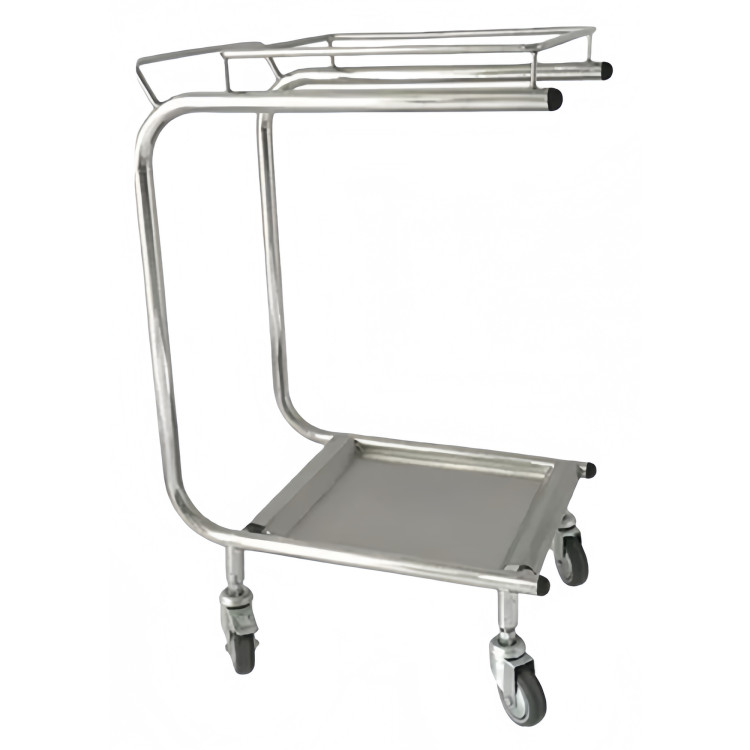 Commercial Stainless Steel Trash Bag Holder Cart 505×355×800 mm| CaterEq CEJSN214