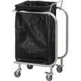 Commercial Stainless Steel Trash Bag Holder Cart 505×355×800 mm| CaterEq CEJSN214