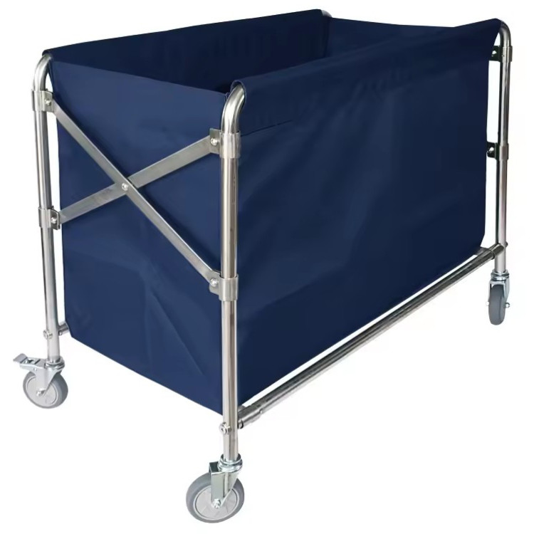 Commercial Stainless Steel Folding Laundry Trolley 870×520×780 mm| CaterEq CEJSN222