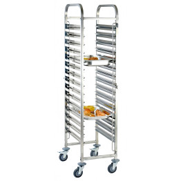 GN Pan Trolley Stainless Steel 1/1 GN 15 Tier 380×550×1700mm | CaterEq CEJSN248