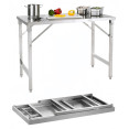 Stainless Steel Folding Table 1200×600×910mm | CaterEq CEJSN262