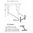 Stainless Steel Folding Table 800×600×910mm | CaterEq CEJSN258
