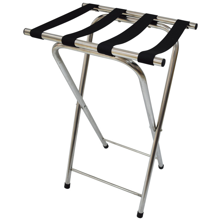 Commercial Folding Stainless Steel Tray Stand / Luggage Rack 520 x 410 x 800mm | CaterEq CEJSN304 Commercial Folding Stainless Steel Tray Stand / Luggage Rack 520 x 410 x 800mm | CaterEq CEJSN304