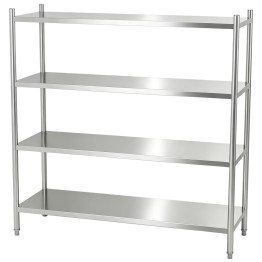 Commercial Stainless Steel 4 Tier Storage Shelving Unit 1200 x 400 x 1550mm | CaterEq CEJSN312