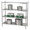 Commercial Stainless Steel 4 Tier Storage Shelving Unit 1200 x 400 x 1550mm | CaterEq CEJSN312