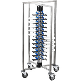 Commercial 48-Plate Mobile Plate Rack 730x730x1260mm | CaterEq CEJWDC48 Commercial 48-Plate Mobile Plate Rack 730x730x1260mm | CaterEq CEJWDC48