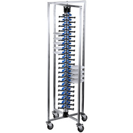Commercial 84-Plate Mobile Plate Rack 730x730x1910mm | CaterEq CEJWDC84 Commercial 84-Plate Mobile Plate Rack 730x730x1910mm | CaterEq CEJWDC84