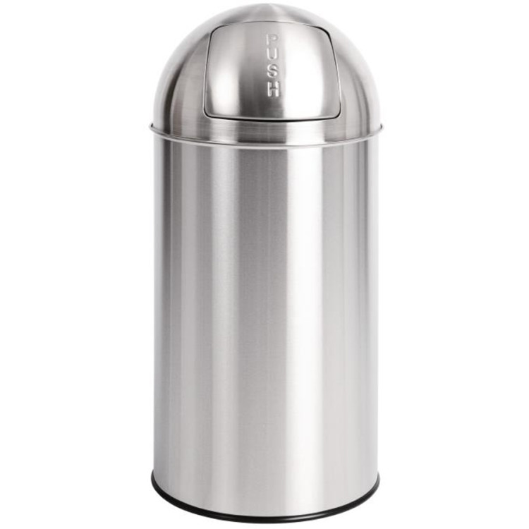 Commercial Push Waste Bin 38 Litres Satin - CEJY9300