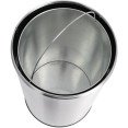 Commercial Open-Top Waste Bin 65 Litres Satin - CEJY980065L