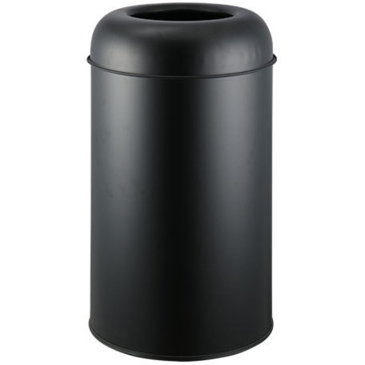 Commercial Open-Top Waste Bin 65 Litres Black - CEJY980065LBLACK