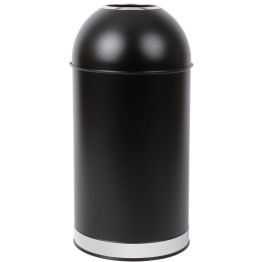Commercial Open-Top Waste Bin 65 Litres Black - CEJY981065L