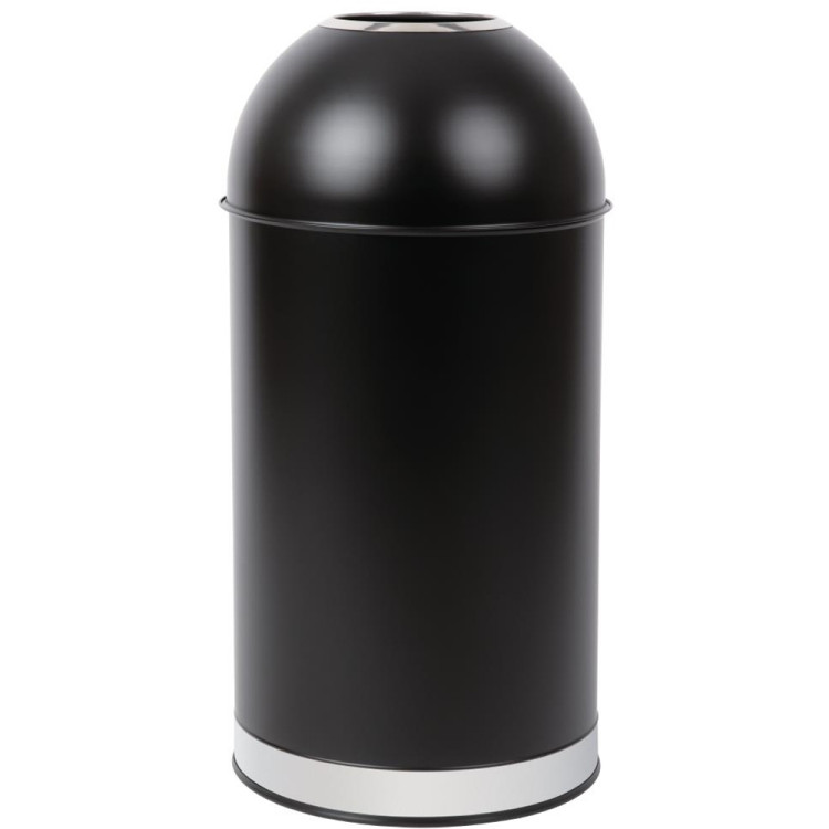 B GRADE Commercial Open-Top Waste Bin 65 Litres Black - JY981065L B GRADE