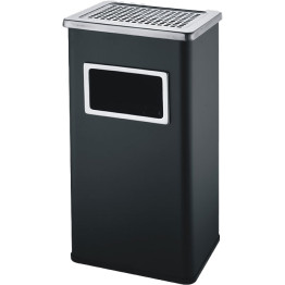 Commercial Ashtray Waste Bin 30 Litres Black | CaterEq CEJYAB701BLACK