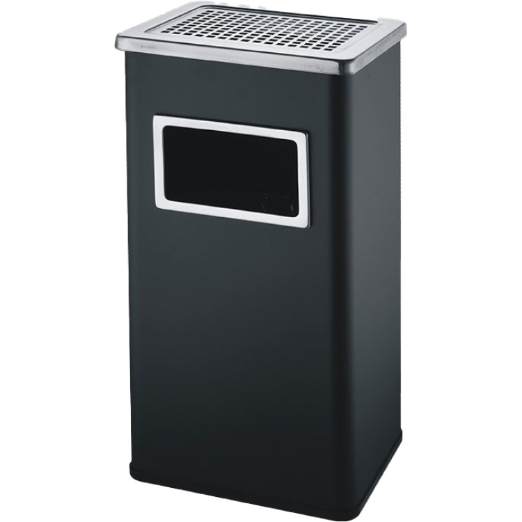 Commercial Ashtray Waste Bin 30 Litres Black | CaterEq CEJYAB701BLACK