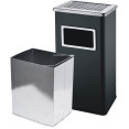 Commercial Ashtray Waste Bin 30 Litres Black | CaterEq CEJYAB701BLACK