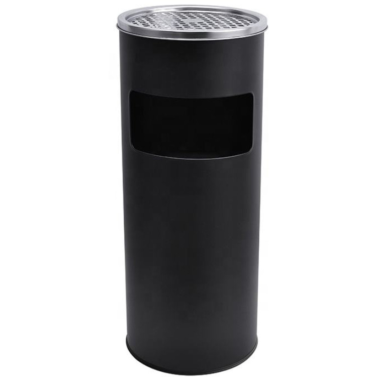 Commercial Ashtray Waste Bin 17 Litres Black - CEJYAB901BLACK