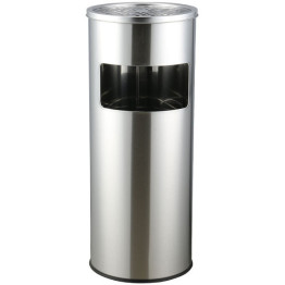 Commercial Ashtray Waste Bin 17 Litres Satin - CEJYAB901SATIN