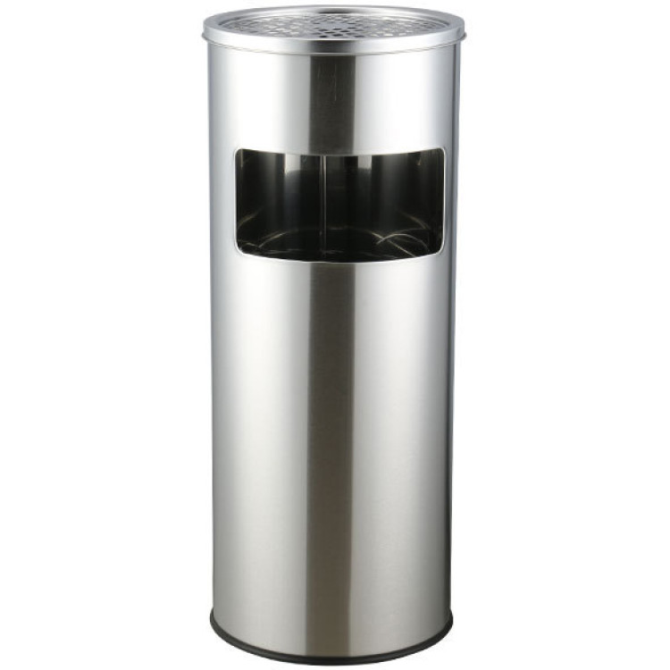 Commercial Ashtray Waste Bin 17 Litres Satin - CEJYAB901SATIN