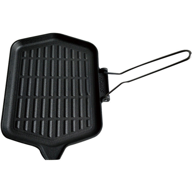 Cast Iron Griddle Pan Pre-seasoned with Removable handle 370x225mm - CEKB3723