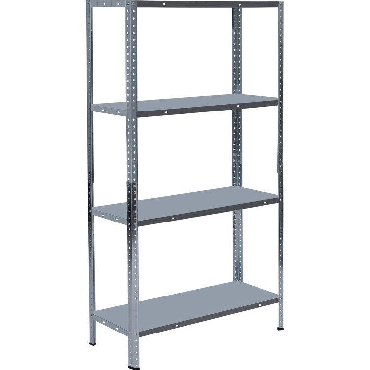 Galvanized Steel Shelving Unit 4-Tier 200kg Capacity (50kg per shelf) 1000x300x1870mm | CaterEq CEKFT52S