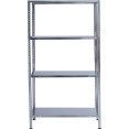 Galvanized Steel Shelving Unit 4-Tier 200kg Capacity (50kg per shelf) 1000x300x1870mm | CaterEq CEKFT52S