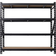 Industrial 4-Tier Heavy-Duty Shelving Unit 2500kg Capacity (625kg per shelf) 1830x540x1830mm | CaterEq CEKIT600 Industrial 4-Tier Heavy-Duty Shelving Unit 2500kg Capacity (625kg per shelf) 1830x540x1830mm | CaterEq CEKIT600