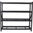 Commercial Shelving unit 4 tier 800kg/shelf Width 1960mm Depth 610mm Black wire - CEKIT99