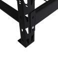 Commercial Shelving unit 4 tier 800kg/shelf Width 1960mm Depth 610mm Black wire - CEKIT99