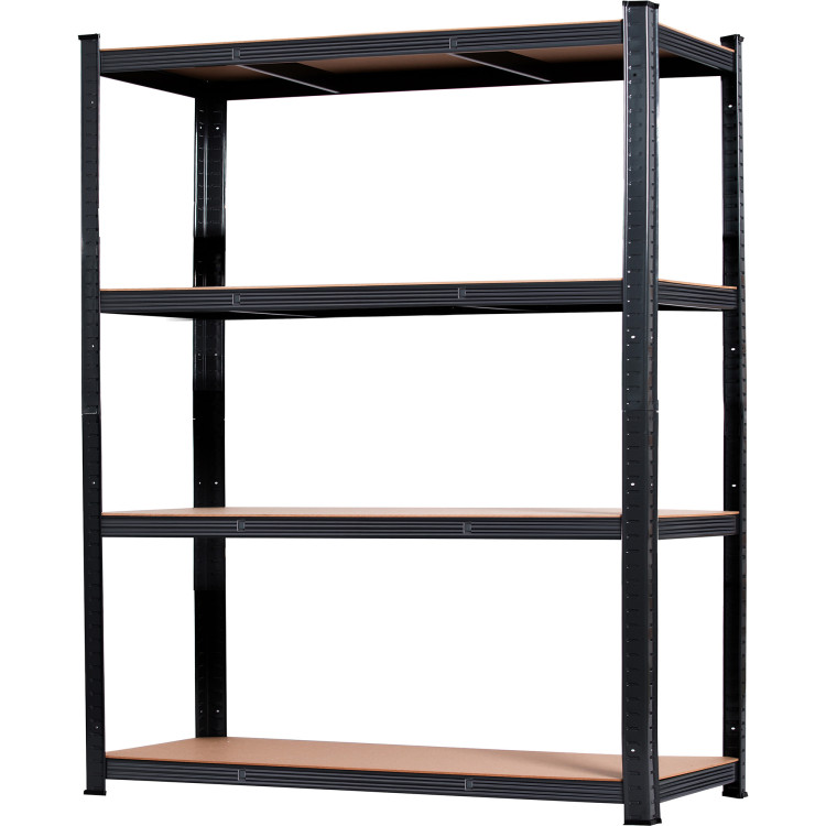 Industrial Shelving Unit Heavy duty 1600x600x1800mm 4 shelves 250 kg/shelf Black - CEKLT160P